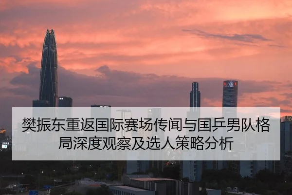 樊振东重返国际赛场传闻与国乒男队格局深度观察及选人策略分析